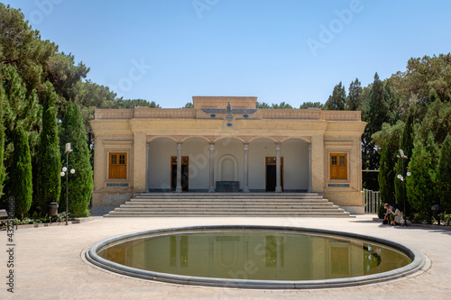 Zoroastrian fire temple Atash Behram in Yazd old city, Iran. Fire Temple is a Zoroastrianism religious site in Yazd, Iran. photo