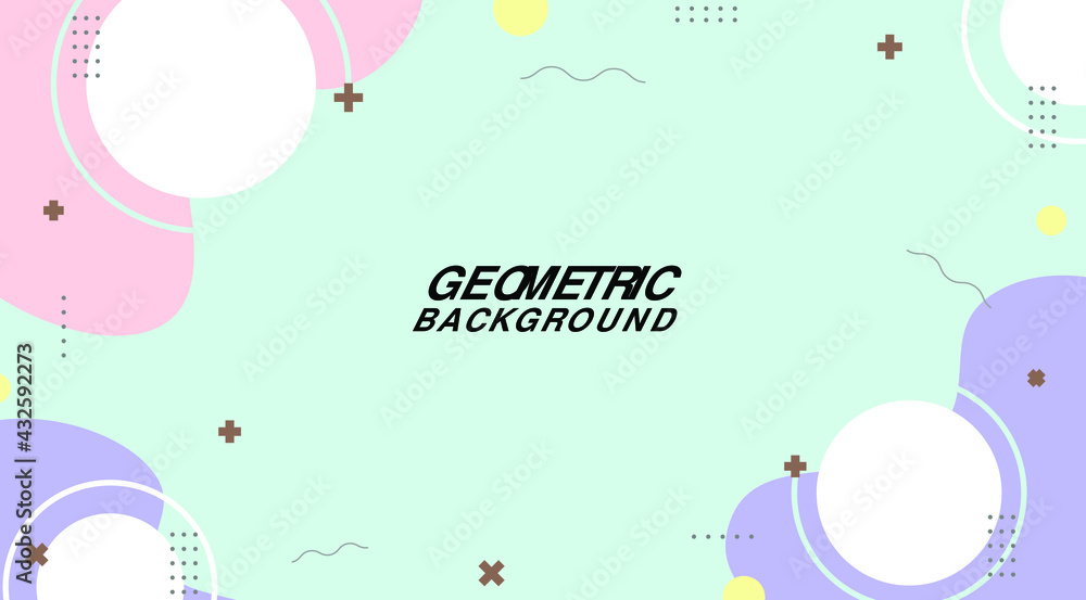 Abstract modern geometric background with colorful color.