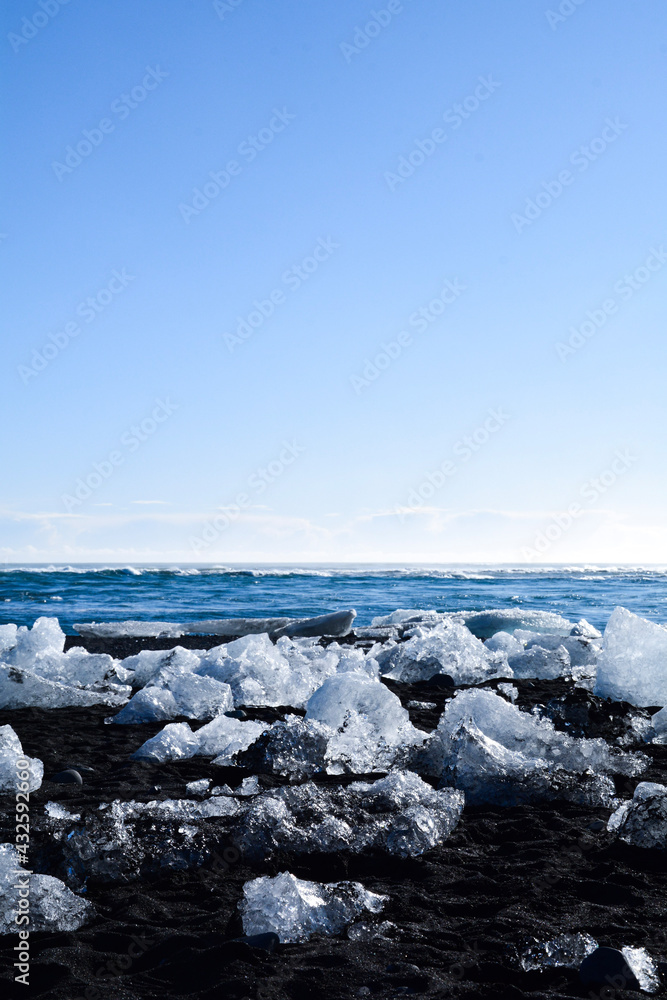 Iceberg on the beach Iceberg on the beach