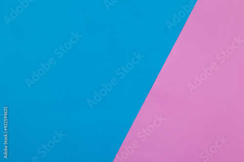 Blue and pink pastel paper texture background  Geometric flat lay background.