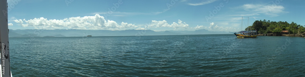 panoramic image of the sea