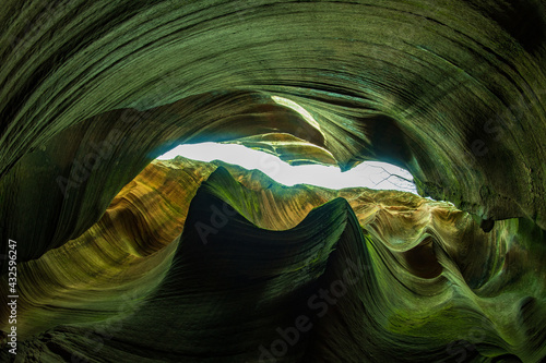 The texture of rocks in Yucha canyon in China. The place is names as 