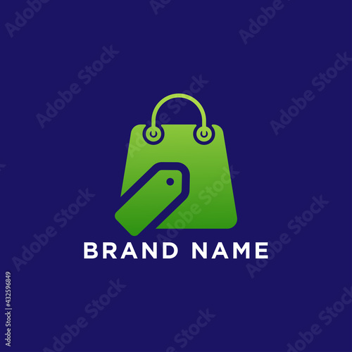 Shopping sell logo design vector element