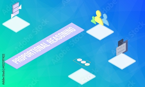 Φωτογραφία Proportional reasoning concept on abstract design