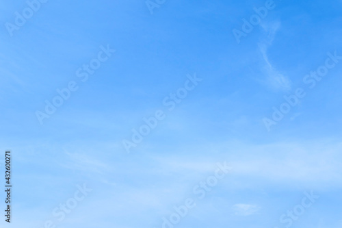 Fototapeta Naklejka Na Ścianę i Meble -  The sky surface is cloudy with a slight blue sky area.