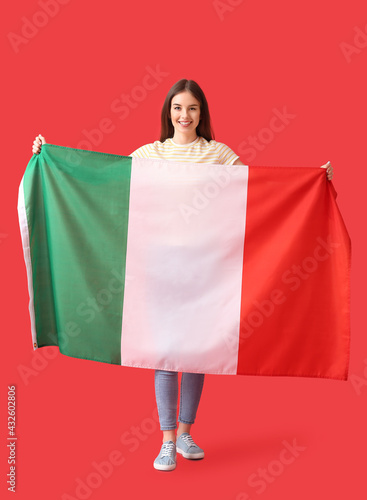 Beautiful young woman with ...