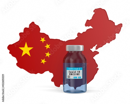 china map and vaccine from ...