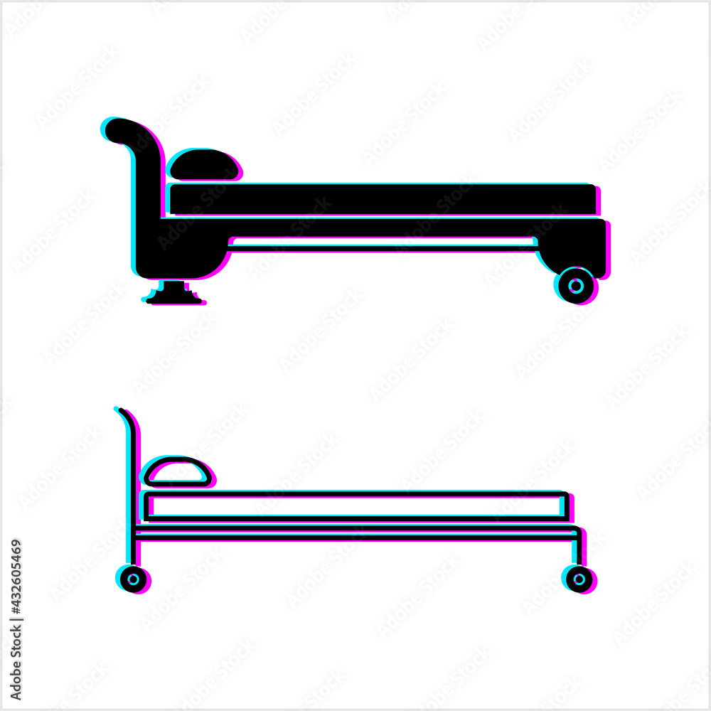 Bed Glitch Icon, Sleeping Shelter Sign, Hotel Bed Icon Bed Glitch Icon, Sleeping Shelter Sign, Hotel Bed Icon