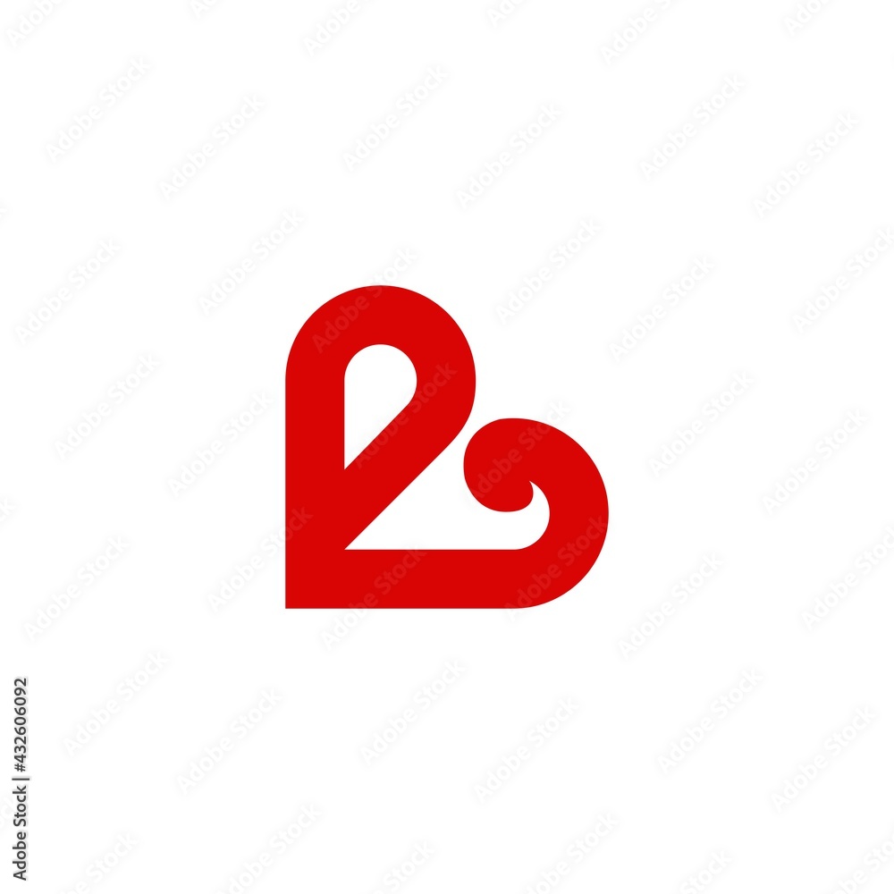 love heart and letter E logo design icon love heart and letter E logo design icon