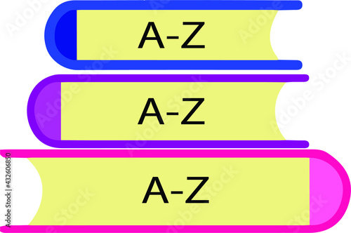Foto vocabulary icon isolated on background