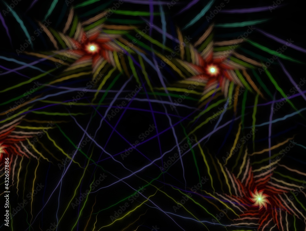 Imaginatory fractal background generated Image