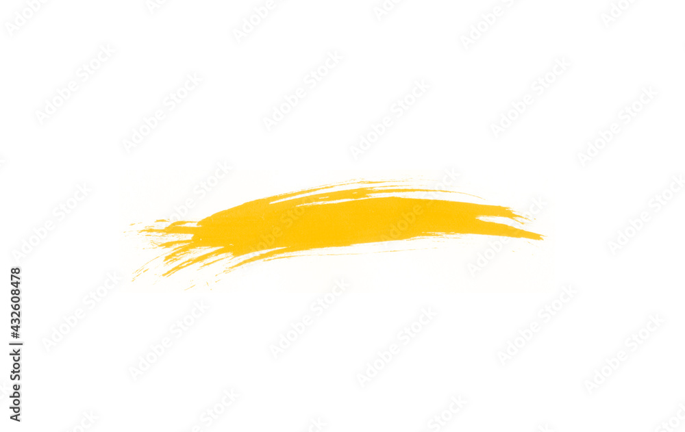 Abstract yellow paint stroke brush illustration Abstract yellow paint stroke brush illustration