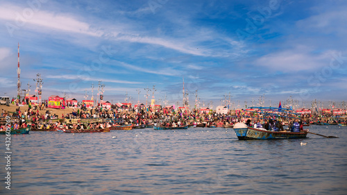boats in the river during festival