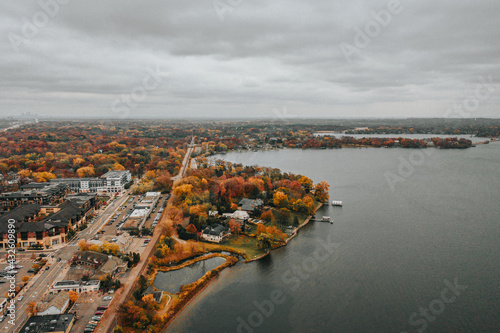 Photography Wayzata Minnesota from Above During Fall