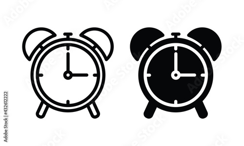 alarm Clock icons,Time icon symbol vector
