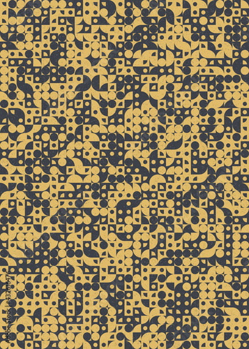 Abstract Geometric Pattern generative computational art illustration