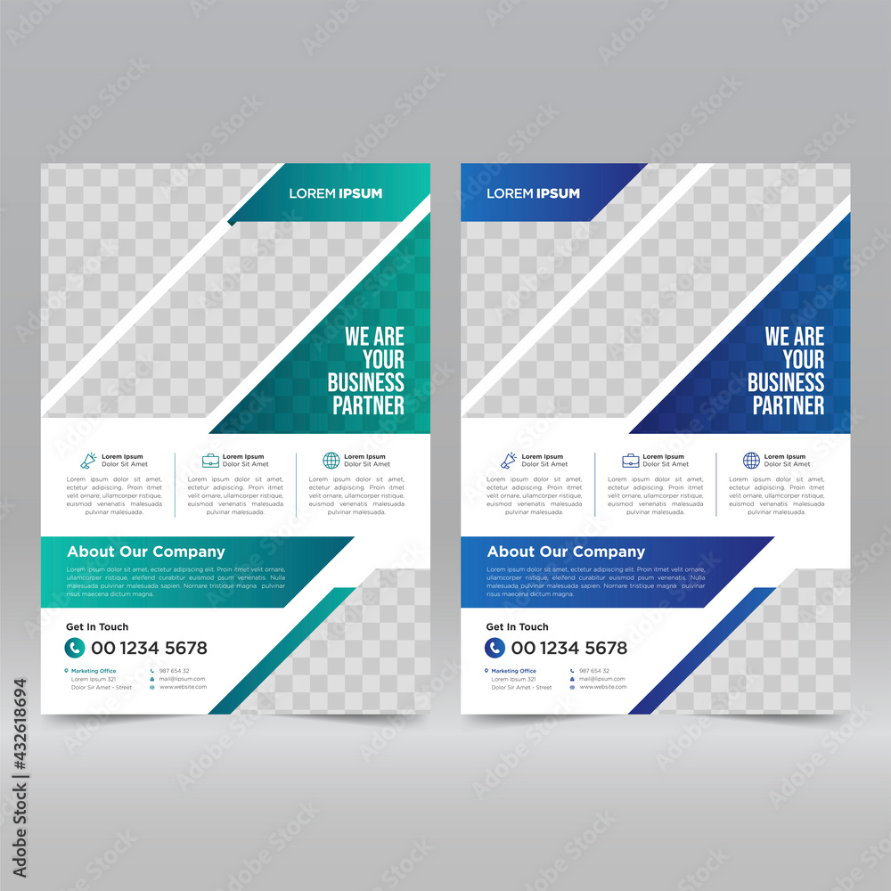 Corporate Poster, Flyer Design Template Corporate Poster, Flyer Design Template