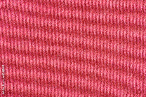 Red fabric background texture. Red cloth. Fabric surface for banner background.