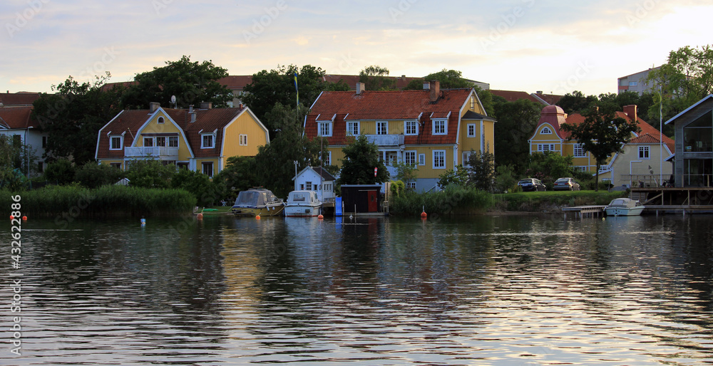 Fototapeta premium Karlskrona Sweden. The city of Karlskrona is spread over 30 islands in the eastern part of Blekinge archipelago, here are pictures of my trip there 