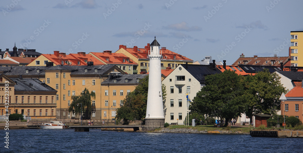 Obraz premium Karlskrona Sweden. The city of Karlskrona is spread over 30 islands in the eastern part of Blekinge archipelago, here are pictures of my trip there 