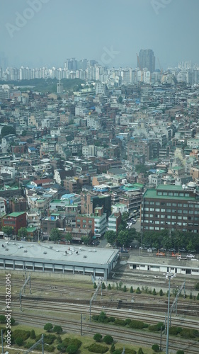 Buildings in Seoul, the capital of Korea