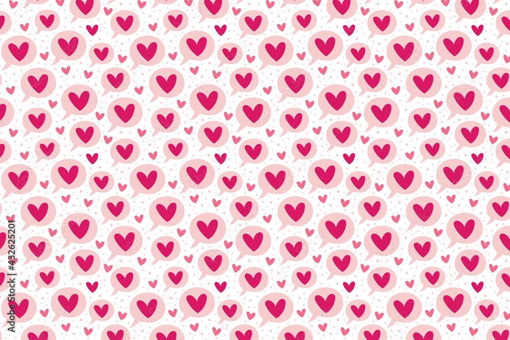 St Valentine's Day. Love, heart, speech bubble. Relationship, emotion, passion. Pattern, texture, background. St Valentine's Day. Love, heart, speech bubble. Relationship, emotion, passion. Pattern, texture, background.