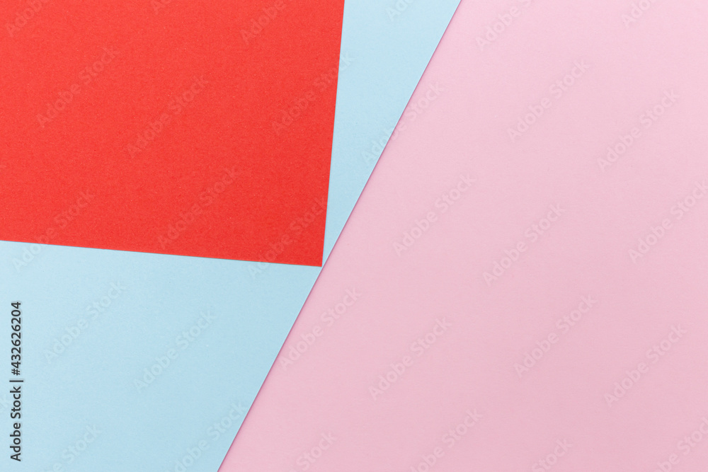 Red , pink and blue pastel paper textures color for background