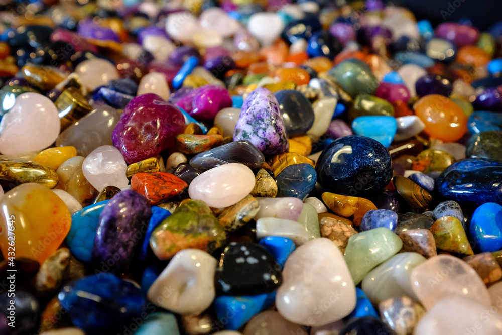 background of colorful gemstones background of colorful gemstones