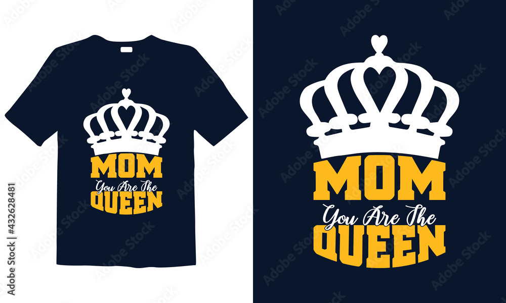 Mother's Day T-shirt Design for mug, poster, t-shirt, label, or wall art.
