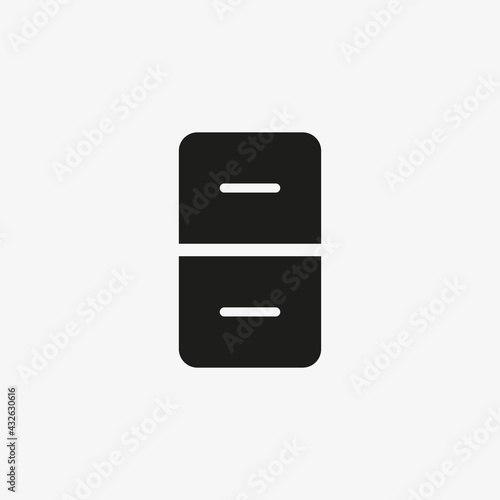 Folder archive icon. Office cabinet symbol for web and mobile UI design.