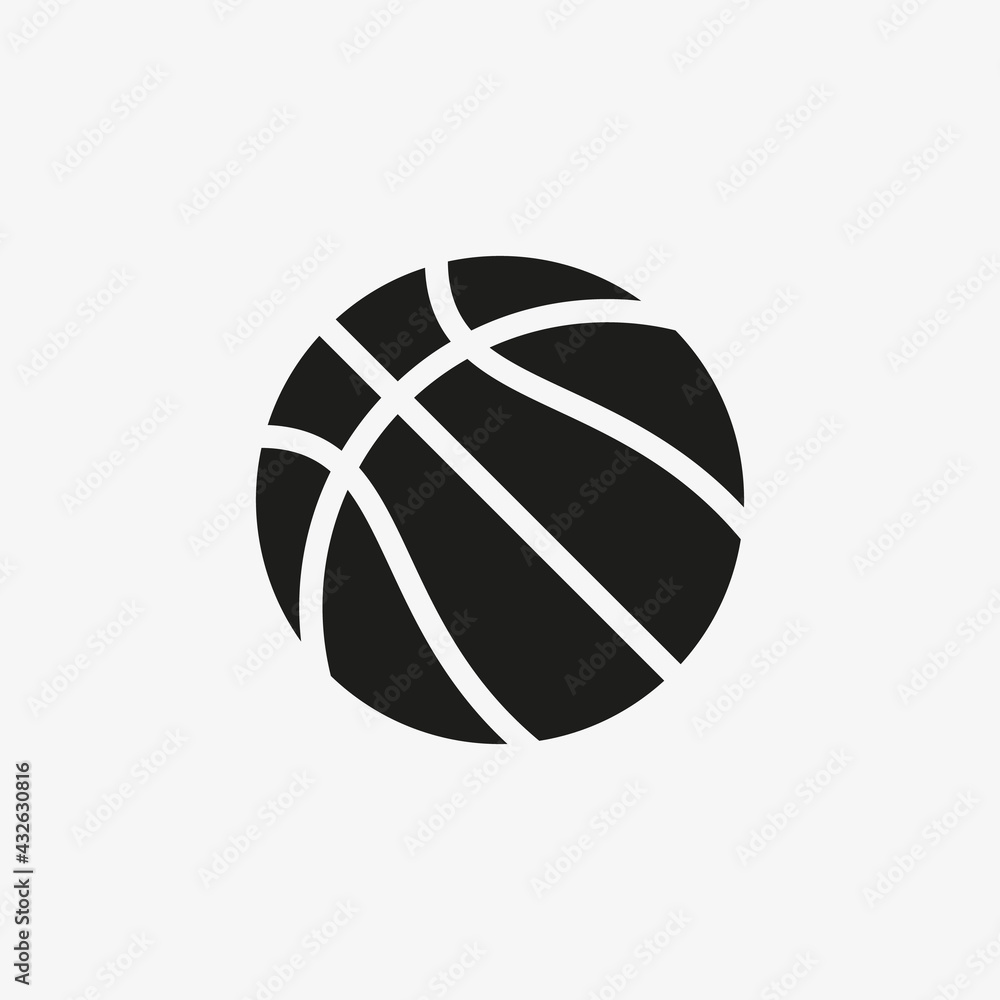 Basketball icon in line design style. Sports, recreation concept.