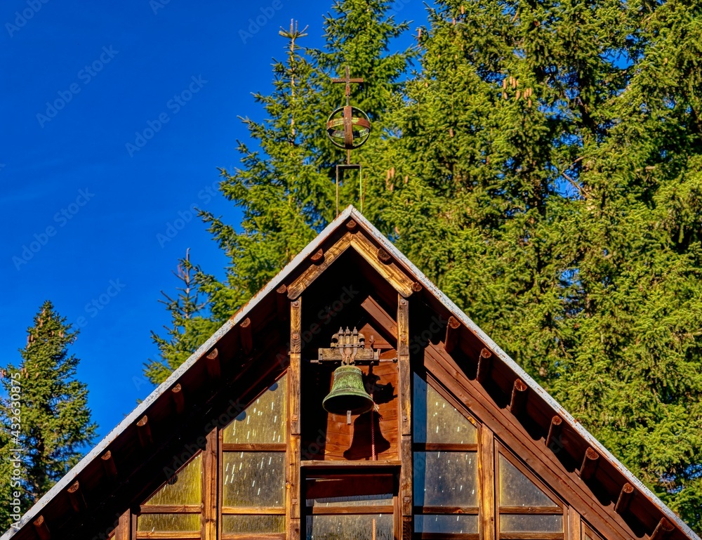 part of a church in the woods part of a church in the woods