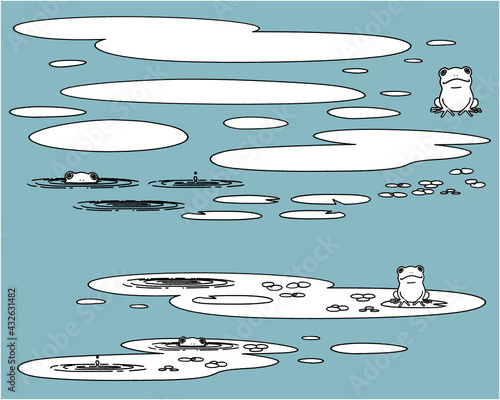 水たまり01-線画