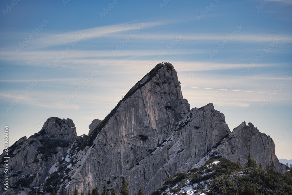 sunset over the mountains