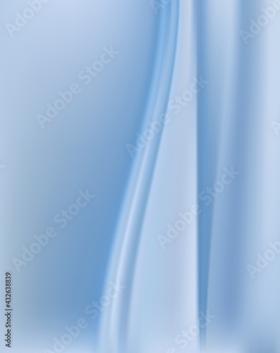 Blue light silk background with some soft folds