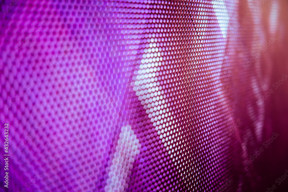 Fototapeta premium CloseUp LED blurred screen. LED soft focus background. abstract background ideal for design.