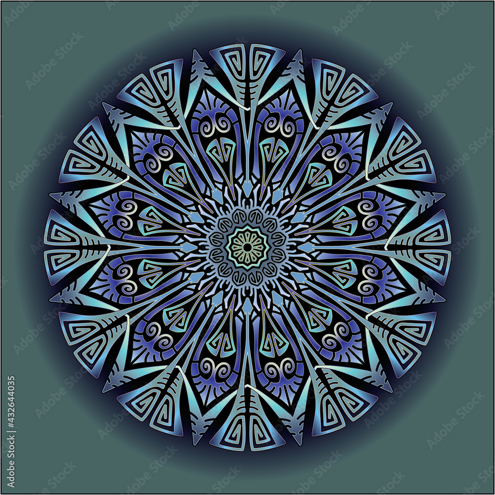 mandala art ornament for printing