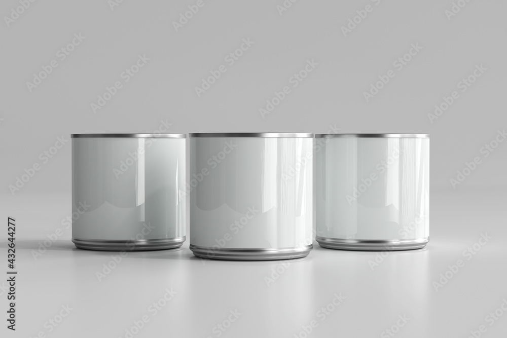Isolated Food Can 3D Rendering Isolated Food Can 3D Rendering