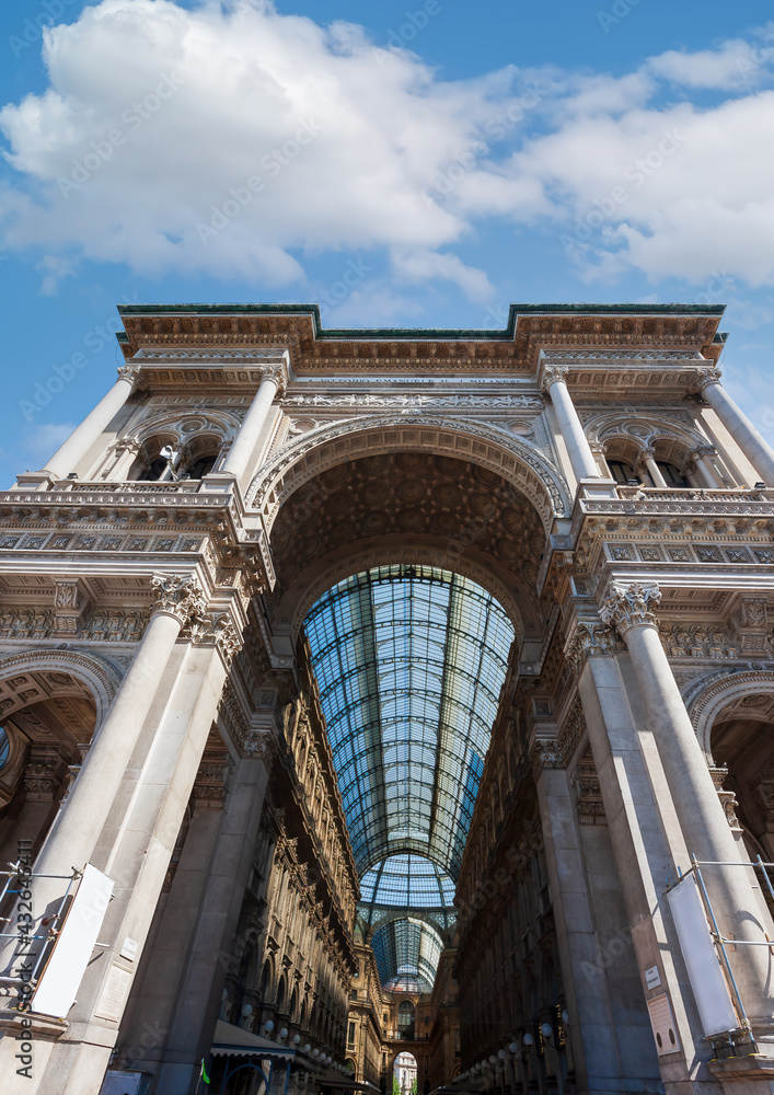 The Galleria Vittorio Emanuele II is Italy's oldest active shopping mall.