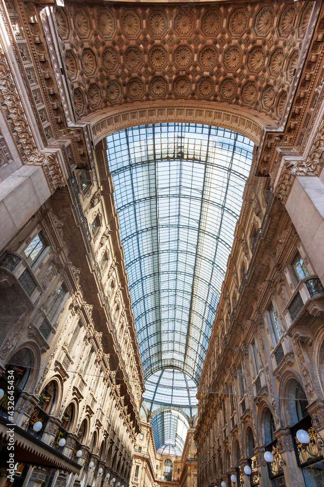 The Galleria Vittorio Emanuele II is Italy's oldest active shopping mall.