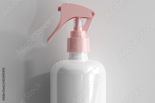 Isolated Cosmetic Spray Bottle 3D Rendering
