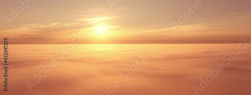 sunset sky gradient abstract sun light nature background