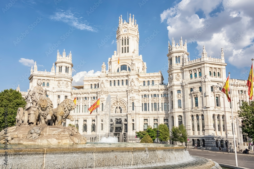 Madrid city in the daytime, Spain
