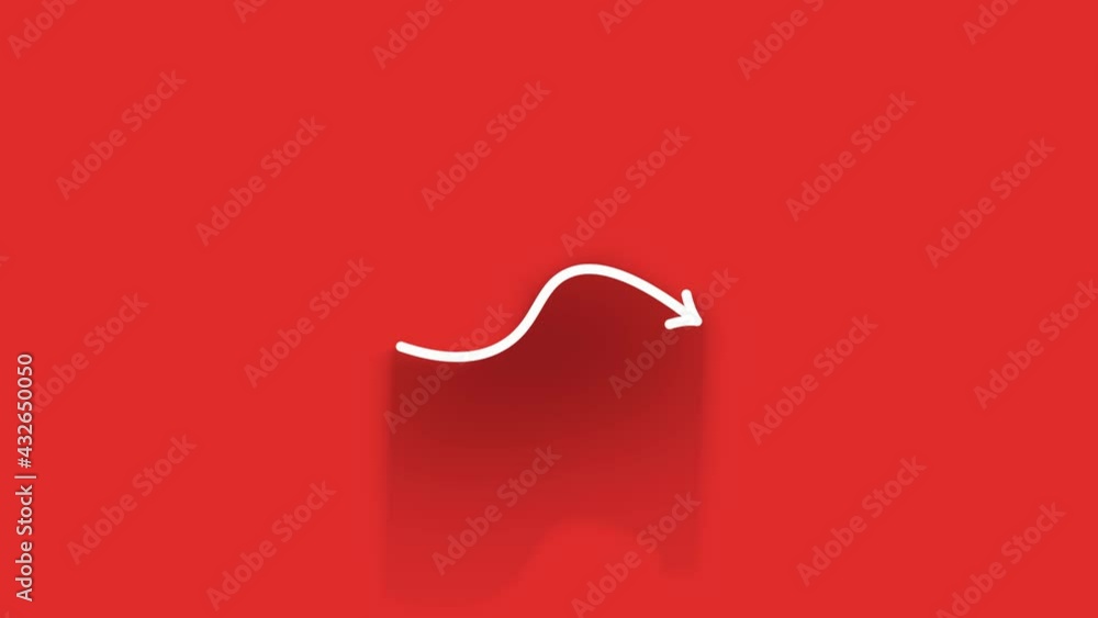 Long shadow Icon arrows for text Animation on empty background. Motion graphics. Long shadow Icon arrows for text Animation on empty background. Motion graphics.