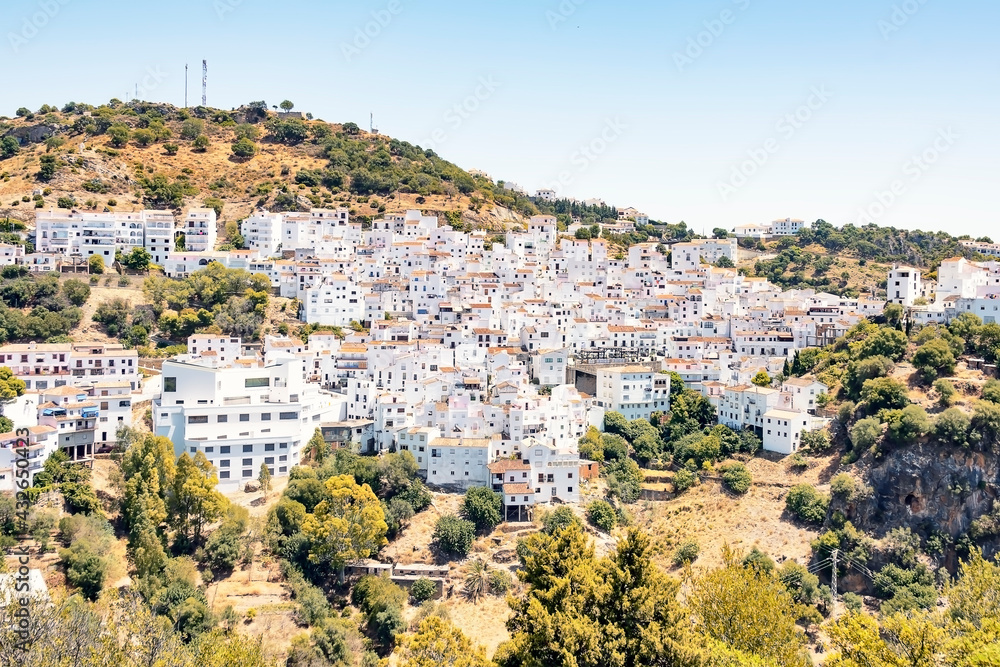 White houses in Casares village, Andalusia