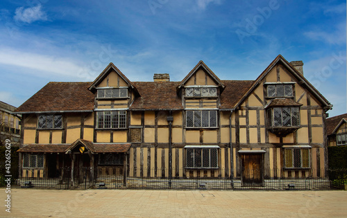 The house where William Shakespeare was born in 1564 in the town of Stratford upon Avon, Warwickshire, UK