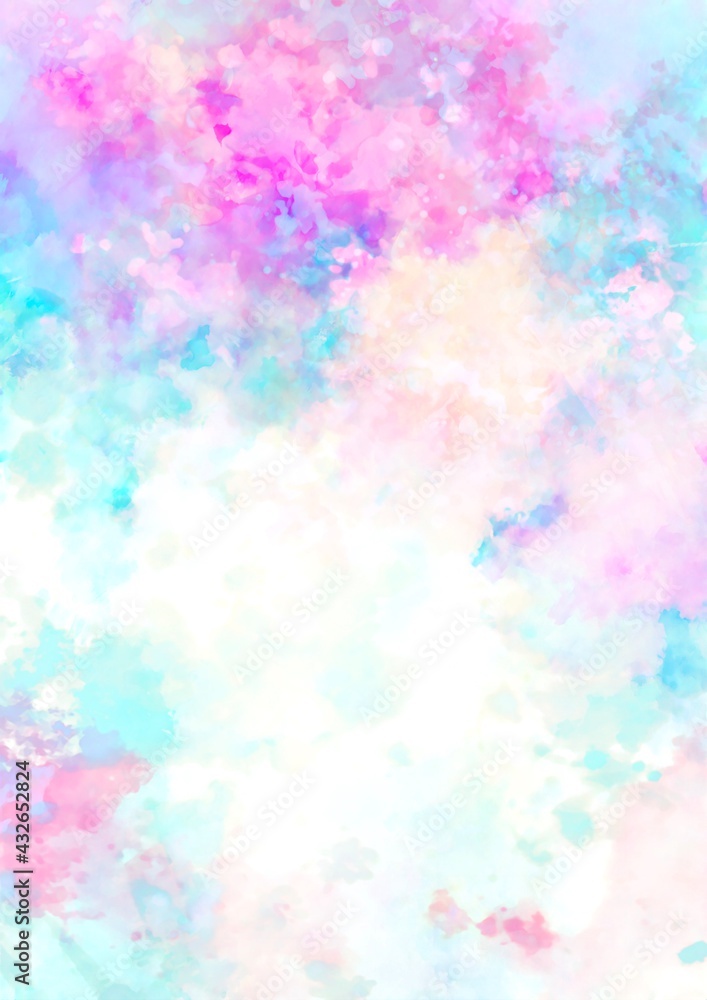 夢かわいい虹色のパステルなテクスチャ背景