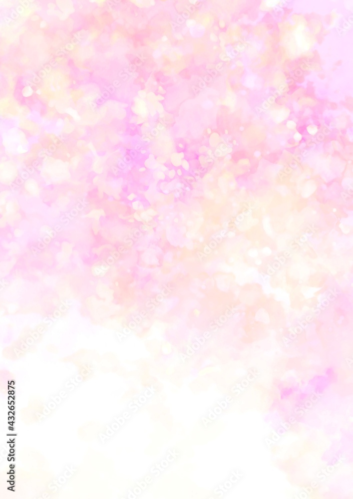 幻想的なキラキラピンクの水彩テクスチャ背景