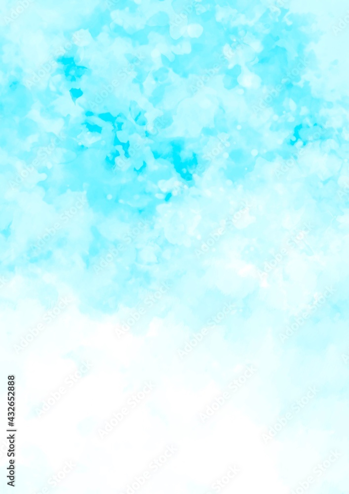 幻想的なキラキラ水色の水彩テクスチャ背景
