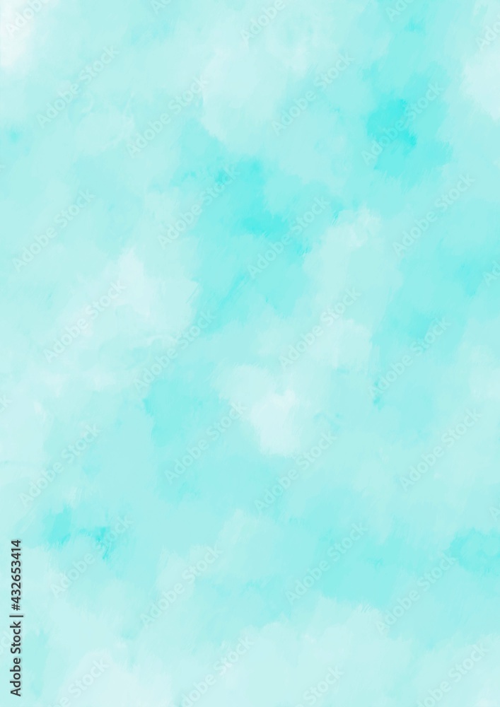幻想的な水色の水彩テクスチャ背景stock Illustration Adobe Stock
